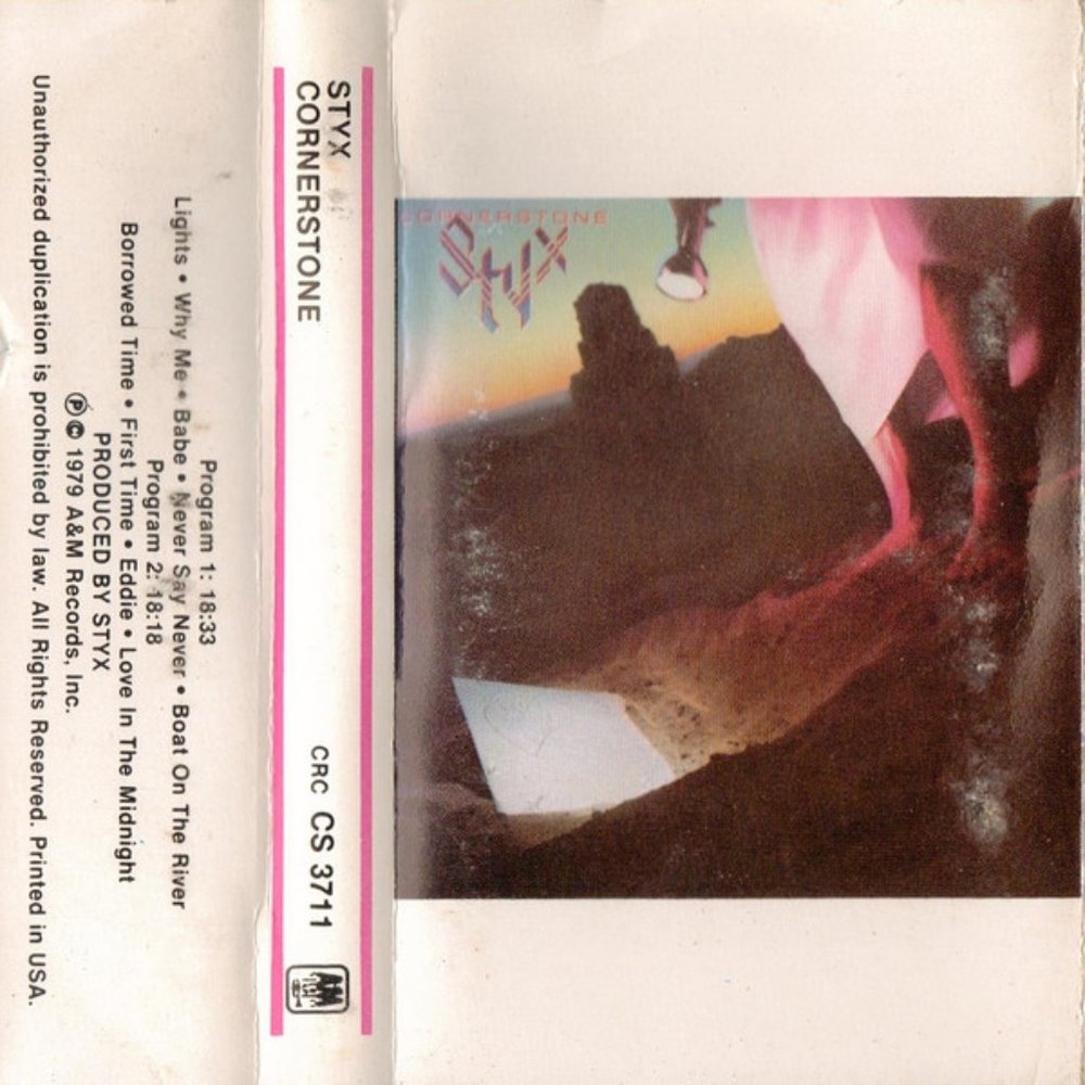 Styx ‎– Cornerstone - Audio Cassette Tape